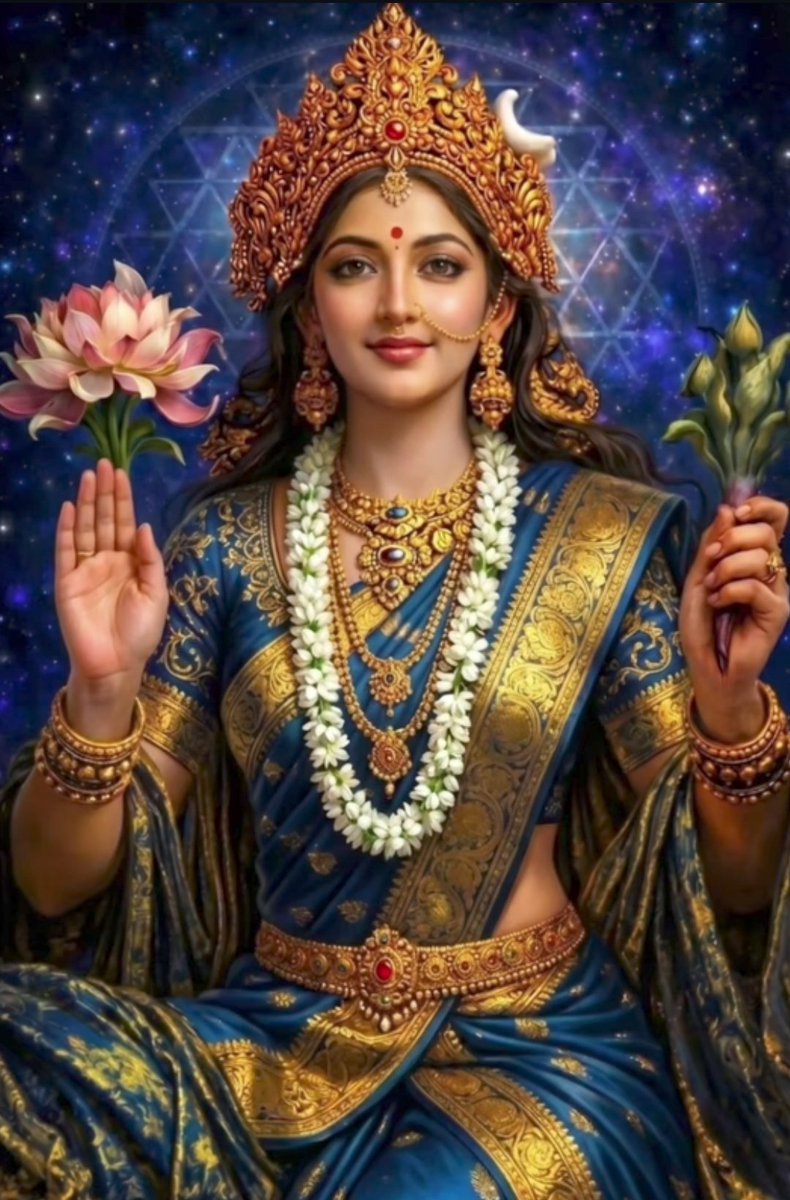 Oh, Adorable Mother
Fortunate Will be those who one day see Your majestic hands removing the veil of illusion, revealing the beautiful face of  Govinda.