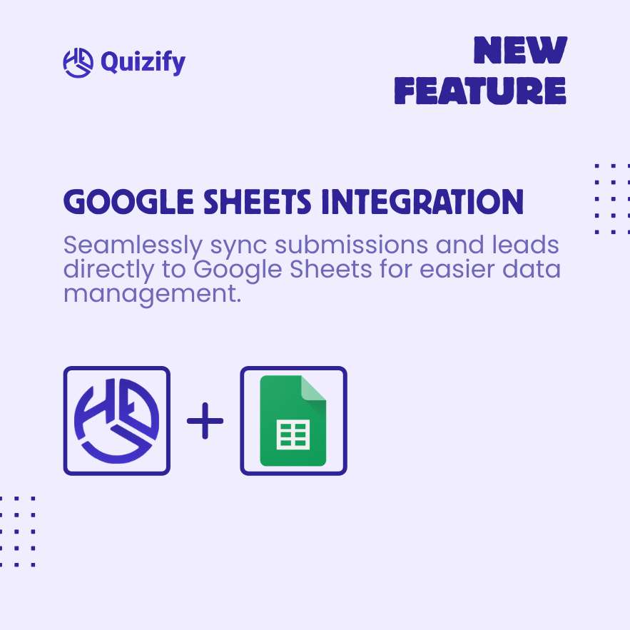 Quizifyio's tweet photo. 📄 Your data, exactly where you want it.

With Google Sheets Integration:
✅ Sync submissions instantly
✅ Send leads directly to Sheets
✅ Organize &amp; analyze with ease 🚀
Simple. Organized. Powerful.
👉 https://t.co/XRTDxqm0aQ
#Quizify #GoogleSheets #MarketingAutomation #NoCode https://t.co/cSirQj9hIR