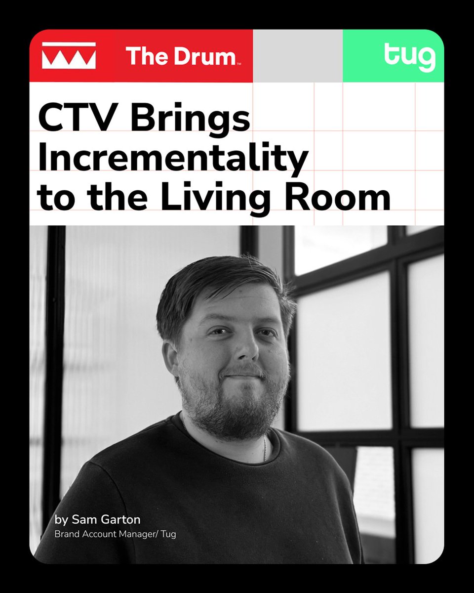 tugagency's tweet image. TV used to be a guessing game. With #CTV, it’s a growth engine.

No longer just a reach play, the big screen is becoming measurable, testable and accountable, bringing #incrementality into the living room 📺📈

Read our recent @TheDrum feature:
thedrum.com/opinion/ctv-br…