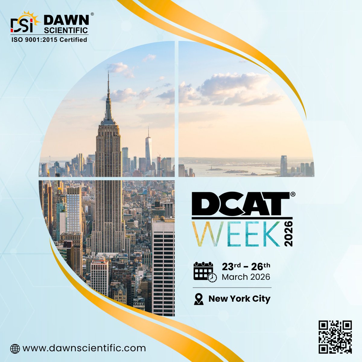 Dawn Scientific is heading to #DCAT2026!With 40+ years of expertise, we deliver high-quality lab reagents, chemicals, solvents &amp; equipment for pharma and research.📍 New York City | 📅 Mar 23–26
Let’s connect &amp; collaborate!#Pharma #Biotech #LabSolutions #WomenInBusiness