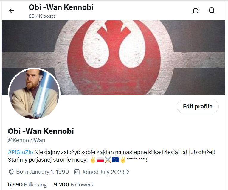 Obi -Wan Kennobi tweet media