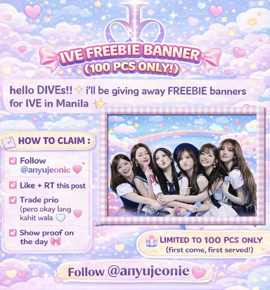 claire 🎀 seeing ive for the 3rd time tweet media