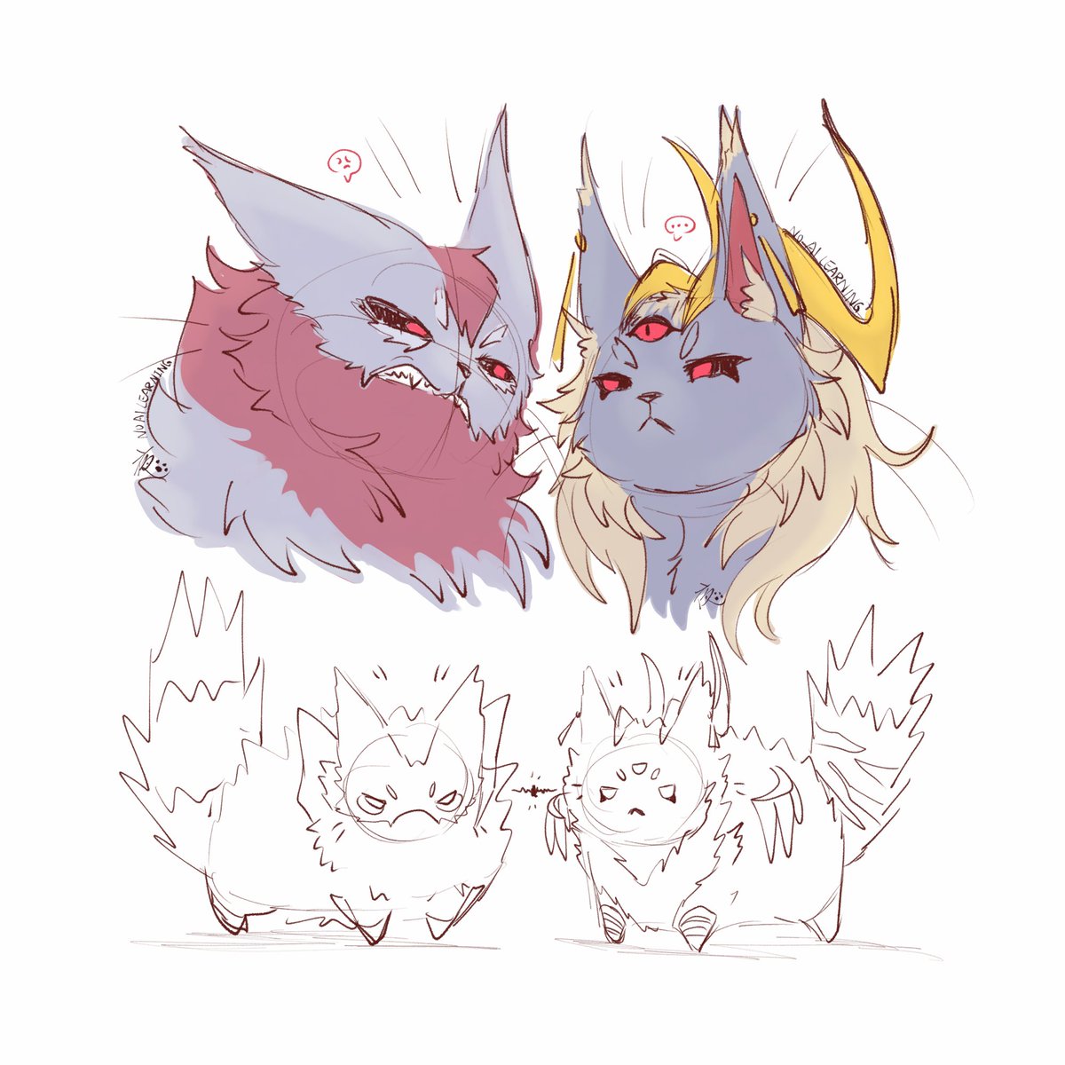 🐱🐱 cat fight 

#Rhaast #Zaahen