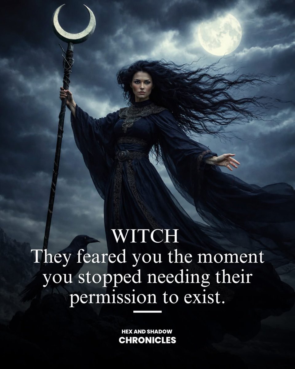 maximumpain333's tweet image. YOU ARE HERE TO BE TRUE TO YOURSELF 

The witch was never just a figure of magic, she was a woman who could not be controlled. A woman who listened to herself more than she listened to authority. A woman who stepped outside of what was expected and refused to shrink back into it.