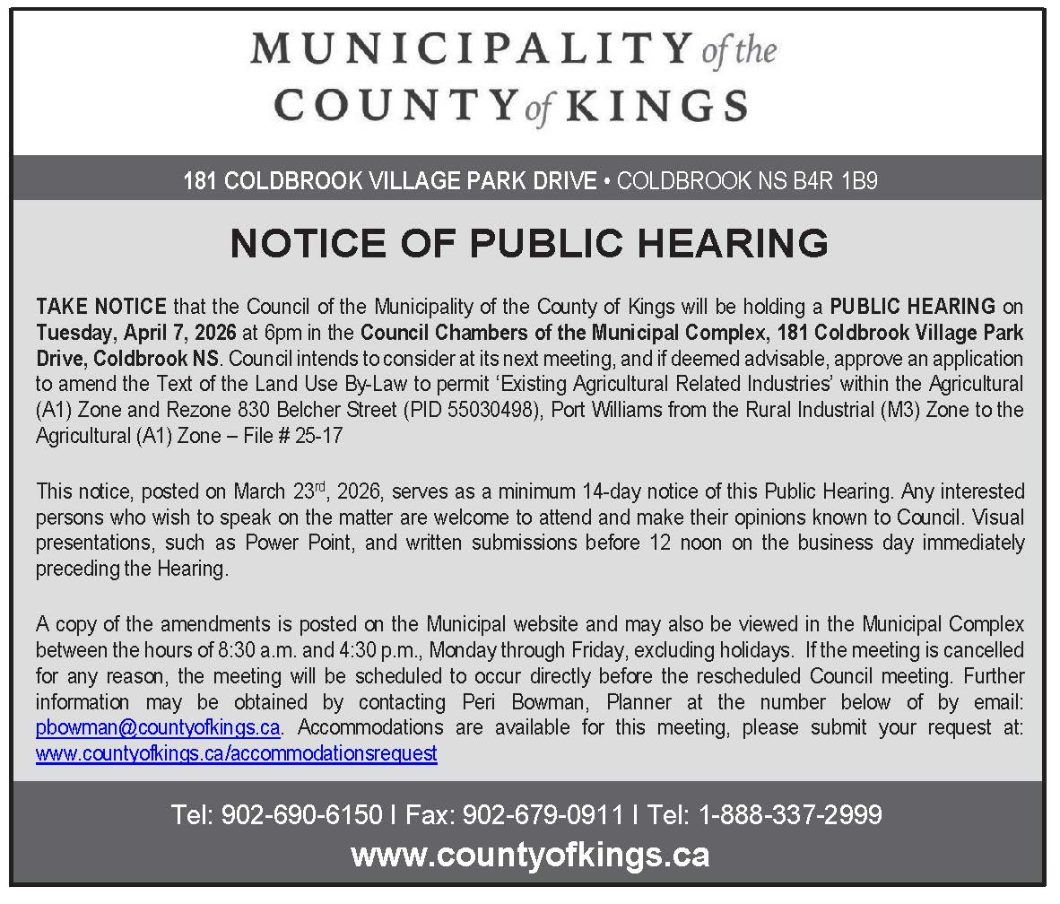 Municipality of the County of Kings tweet media