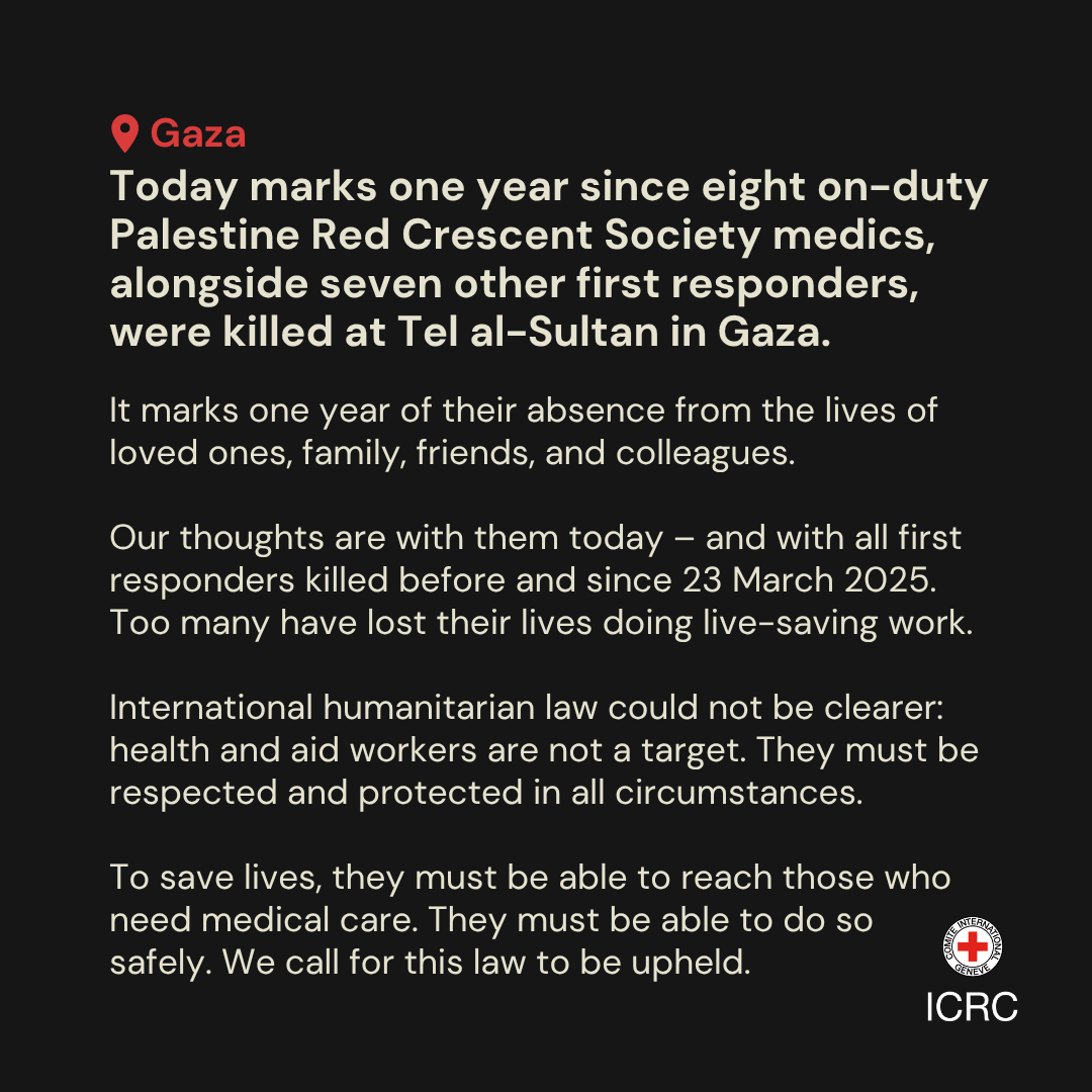 ICRC in Israel & OT tweet media