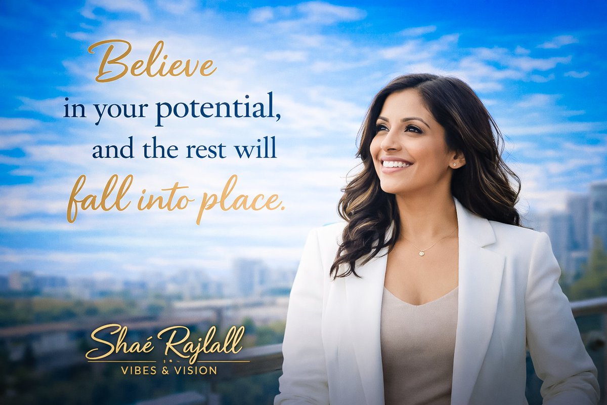 shaerajlall02's tweet image. Believe in your potential… everything else will follow ✨
This Monday, step into your power and trust the process.

— Shaé Rajlall – Vibes &amp;amp; Vision

#MondayMotivation #BelieveInYourself #UnlockYourPotential #SuccessMindset #StayFocused #PositiveMindset #MotivationDaily