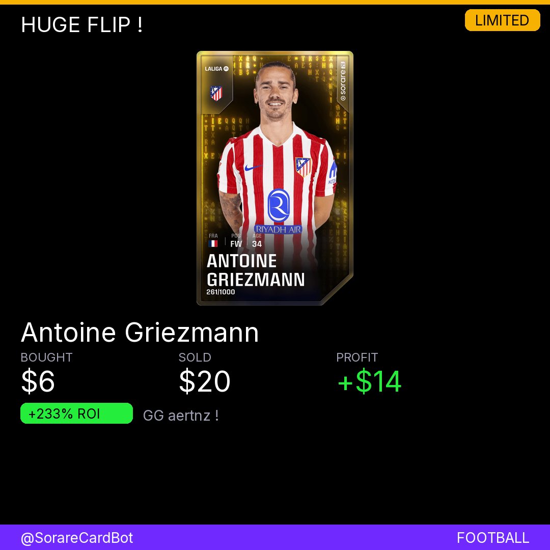 Sorare Alerts tweet media