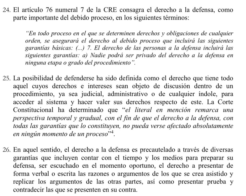 🔵Sobre el derecho a defenderse

🔹Es el derecho que tiene toda persona cuyos derechos e intereses sean objeto de discusión dentro de un procedimiento, ya sea judicial, administrativo o de cualquier índole, para acceder al sistema y hacer valer sus derechos.

🔹El derecho de las