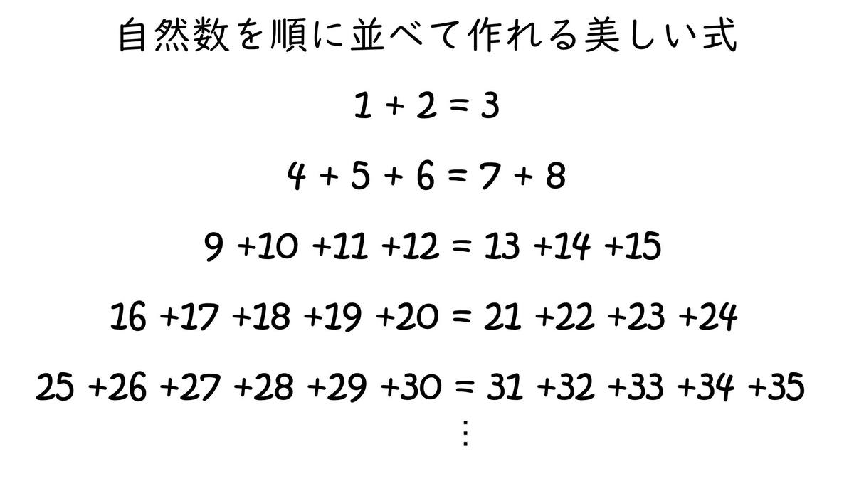 シンプルだけど感動できる数式はこちら。