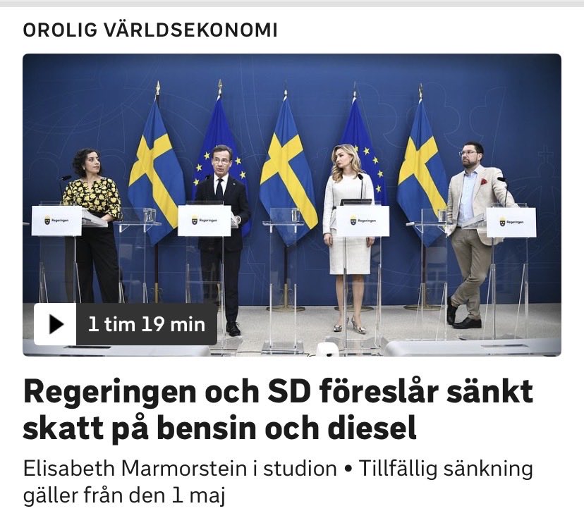 Skrottika's tweet photo. Helt fel väg! Priset borde istället höjas flera 100%. Bensin och dieselbilar hör till det förflutna. Elbil är framtiden🙌🏻 https://t.co/2mHSeDYPb7