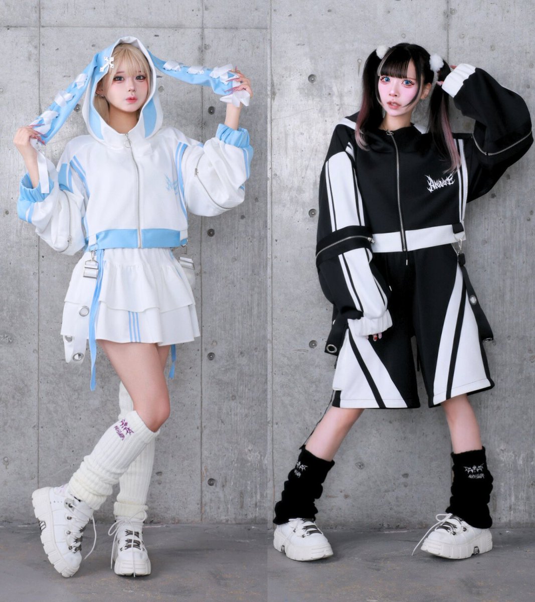 可愛いうさぎ耳ジャージ🐰
腕のZIPは袖丈調節可能。フリルパンツは安心して履けるし、パンツもZIPで丈調節出来るから、季節関係なく着れるよ♡♡

a-am-studio.jp/collections/26…