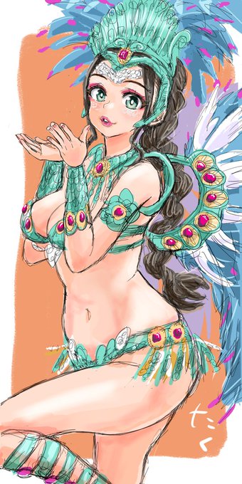 サンバガール92💃🏻完成 
#イラスト #illustration 