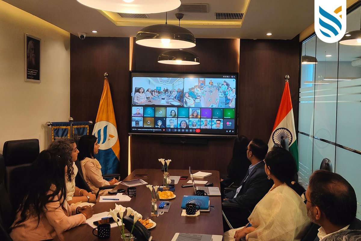 medhaviskills's tweet photo. MSU hosted an industry round table on building a future-ready, gender-inclusive workforce, bringing together leaders from government, academia &amp; industry including Ms. Shobha Kapoor, Ms. Preeti Sakhre, Ms. Megha Thapar, Mr. Ankush Arora, and Ms. Puja Pradhan. https://t.co/DNiRGMMdJA