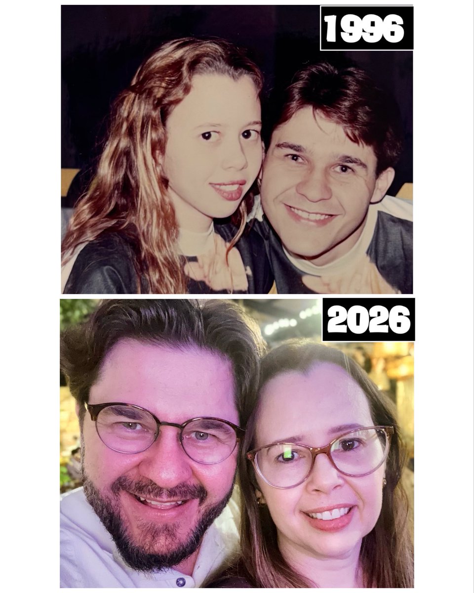 GilsonLira23's tweet photo. Minha amada, há exatos 3️⃣0️⃣ anos nossos caminhos se cruzaram. Parece que foi ontem… O tempo passou, a vida seguiu seu curso, e a cada dia meu amor e admiração por você só cresceram. Sou grato a #Deus por caminhar ao seu lado. Ah, escolheria você novamente — 23 mil vezes. ❤️🥂 https://t.co/yrR6YhRP8P