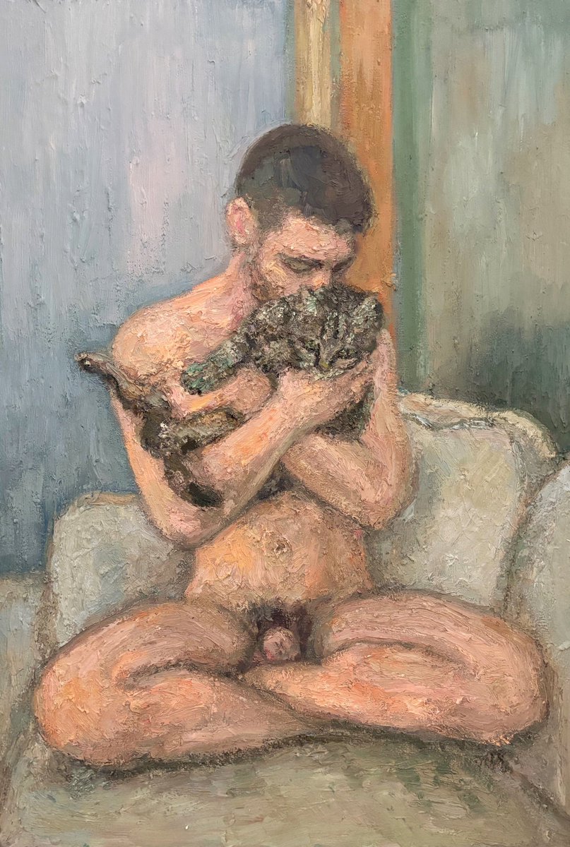 porno_ligero's tweet photo. New on Arte Ligero • This week’s featured artist: Yisrael Dror Hemed (@YDH_Queer_Art) raw, intimate oil paintings exploring masculinity and vulnerability. Dive in [https://t.co/vN6CsnDd2m] https://t.co/53IF6uyXKQ