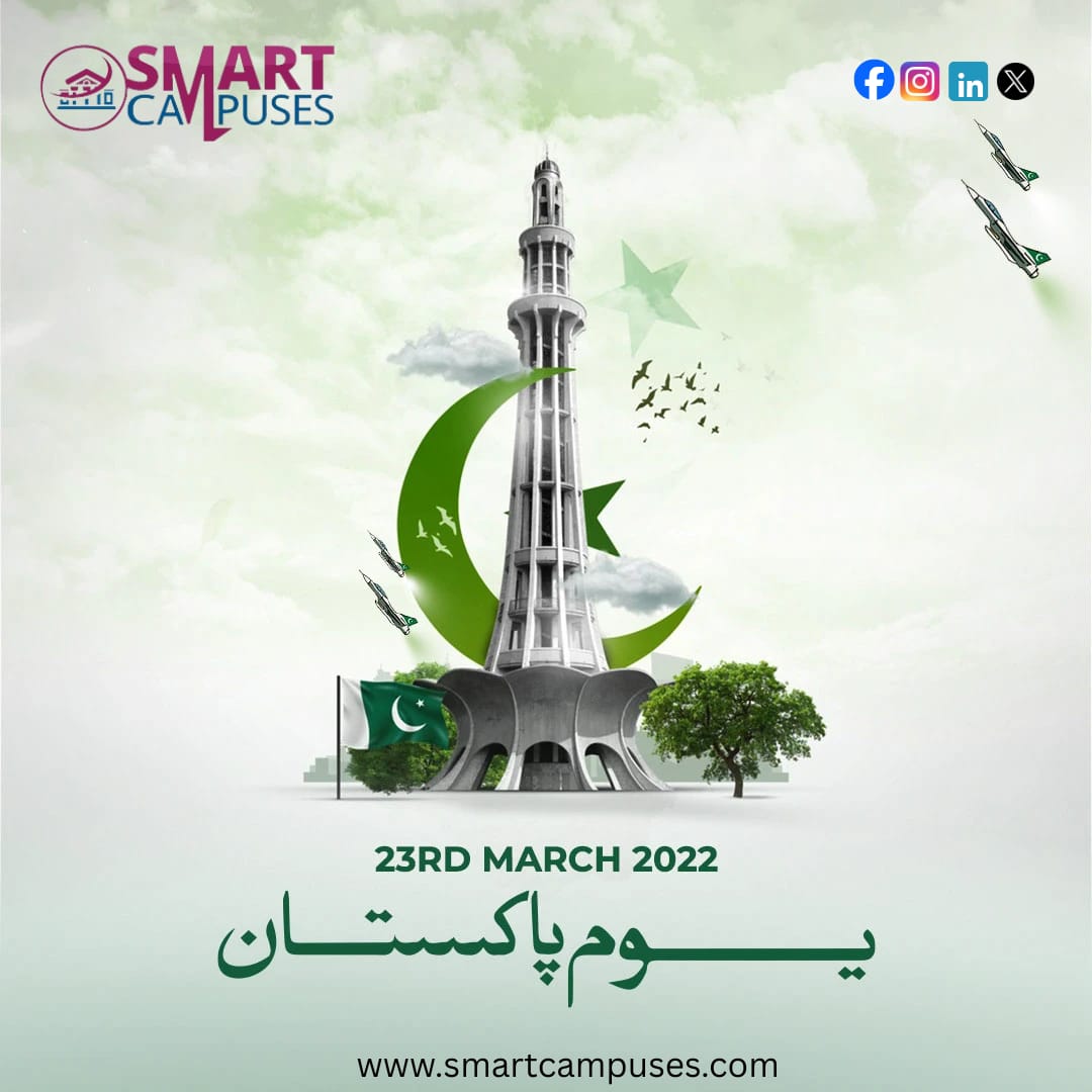 SCampuses's tweet photo. 23rd March – A Day of Determination 🇵🇰
From vision to victory, this day defines our strength. Let’s carry forward the spirit of unity and strive for a brighter future together.

#23rdmarch #Pakistanday #resolutionday #lms #smartcampuses #number1lms https://t.co/RYg6jBIFX5
