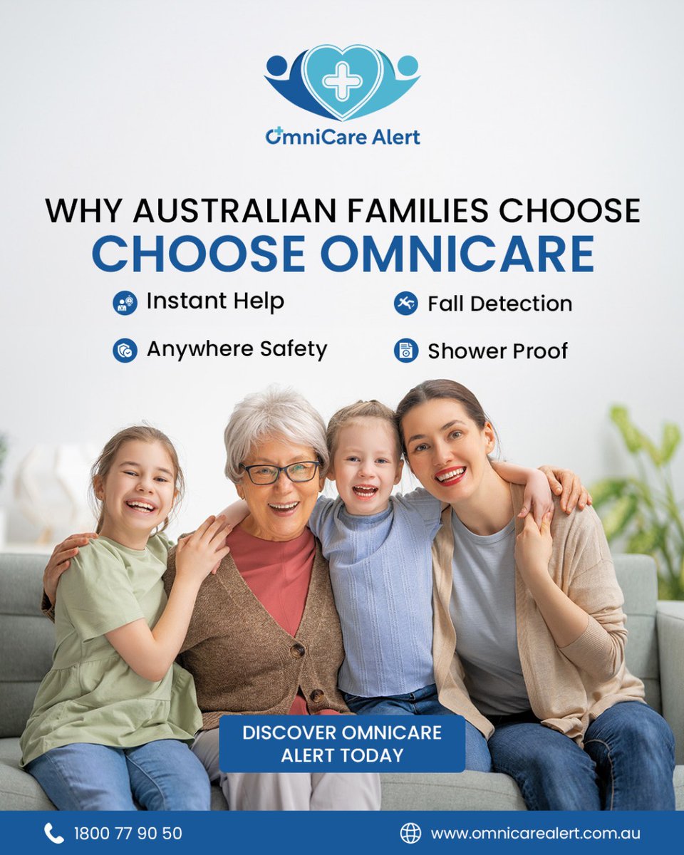 OmniCareAlert's tweet photo. Families across Australia trust OmniCare SOS devices to help protect their ageing loved ones. With smart emergency alerts and fall detection, they feel protected.

#omnicarealert #agedcareaustralia #elderlycare #seniorliving #falldetection https://t.co/uq2WT57Uh2