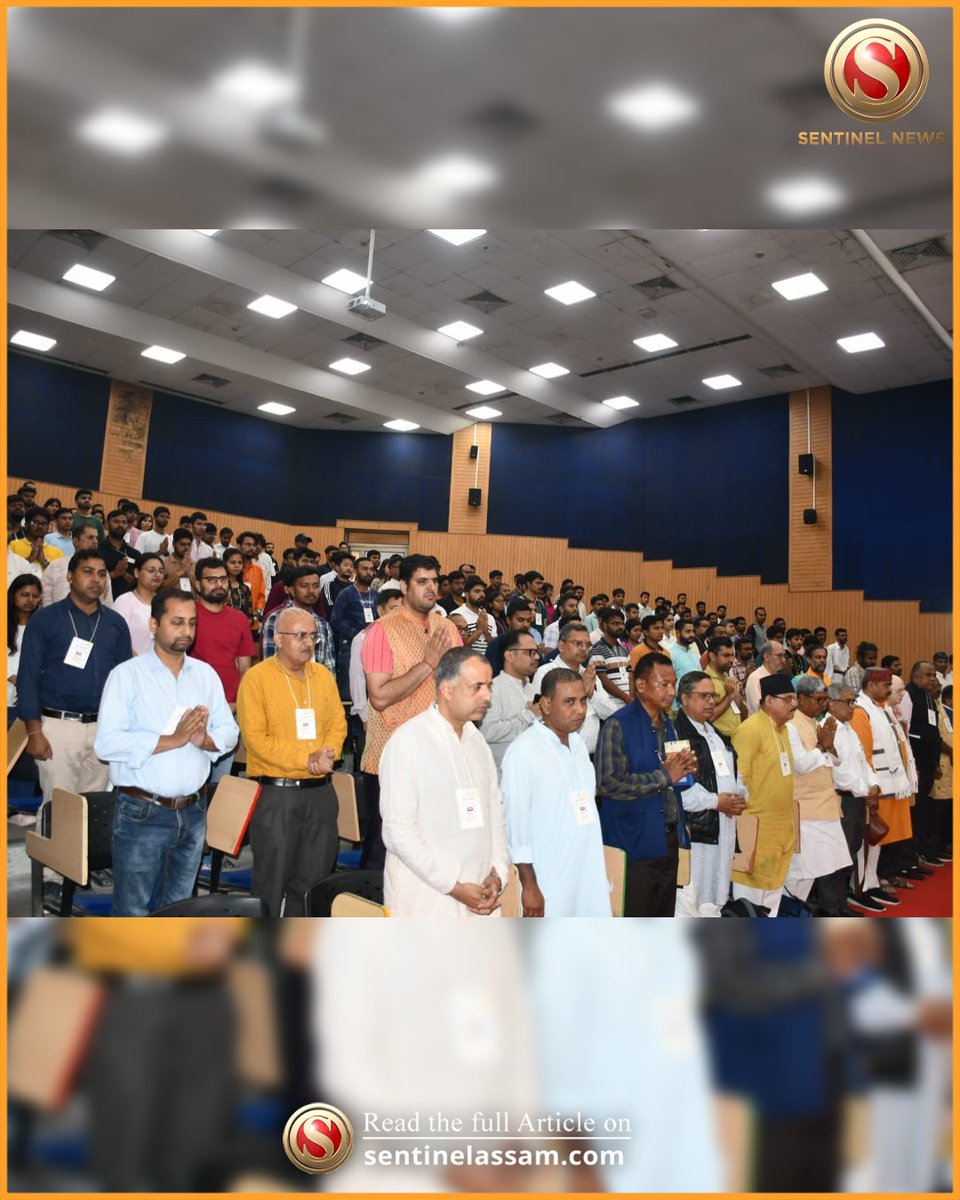 Sentinel_Assam's tweet image. A Yuva Sammelan was organised at IIT Guwahati as part of the RSS centenary celebrations, drawing participation from students of leading institutions across the city. 

#thesentinel #RSS #IIT