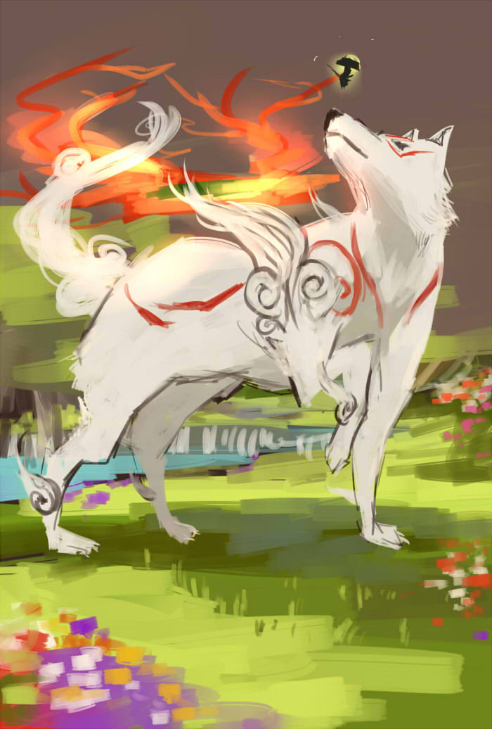 shigure_moti0's tweet photo. 大神
#イラスト
#大神 https://t.co/1aG2tkVcrf