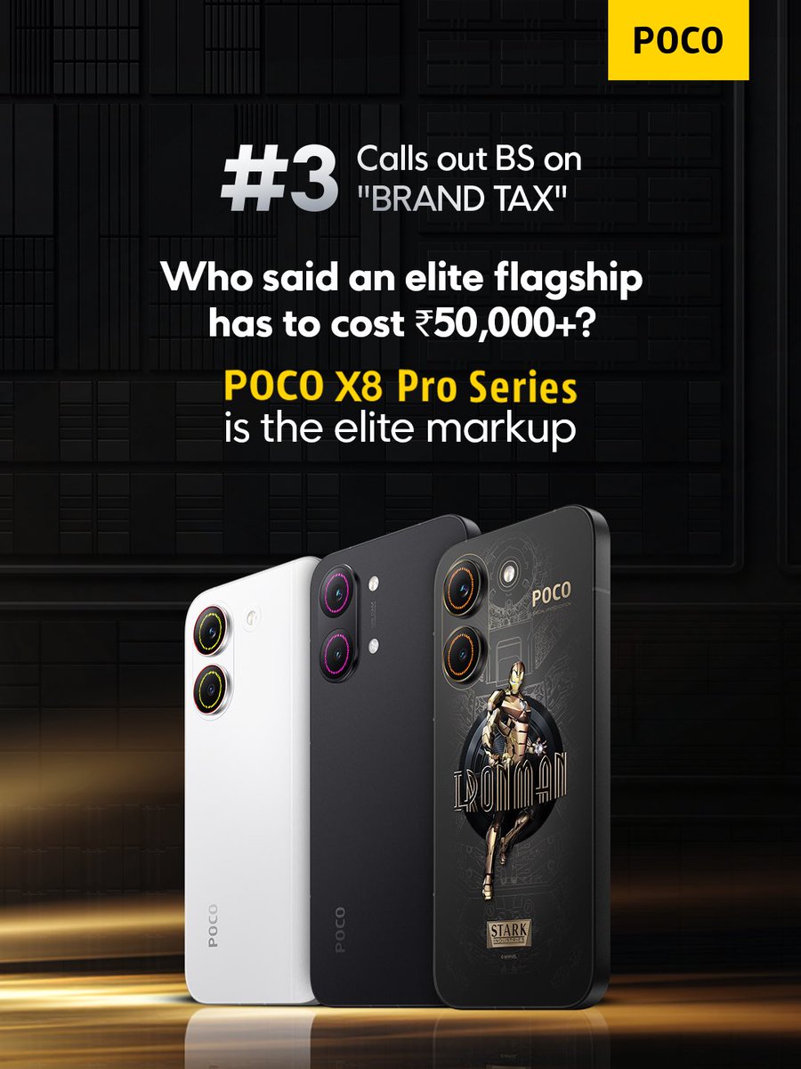 RJT_06's tweet photo. The Top 8 reasons for which you must buy the #X8ProSeries right away are-

#POCOX8Pro #POCOX8ProMax #POCOX8ProIronManEdition #SpeedToTheMax  #PowerUnleashed #Flipkart  

@IndiaPOCO @KenSekhar @sandeep9sarma @Huilgol @digvj @AnkitSingh_08 https://t.co/icitRXAXfL
