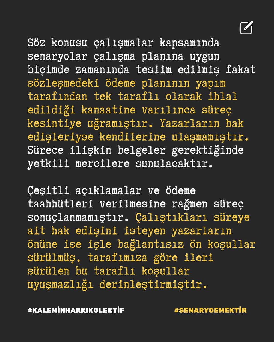 Kalemin Hakkı Kolektif tweet media