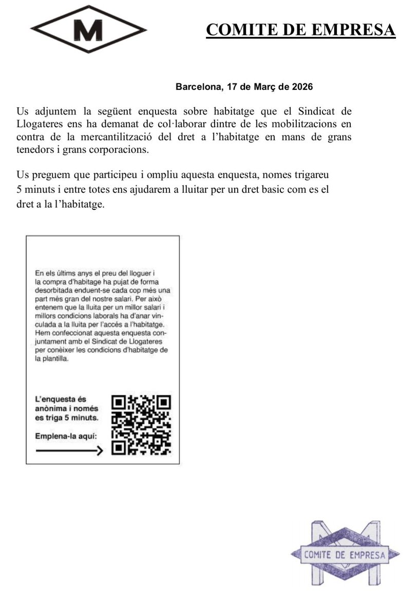 Solidaritat Obrera Sindicat Oficis Varis Barcelona tweet media