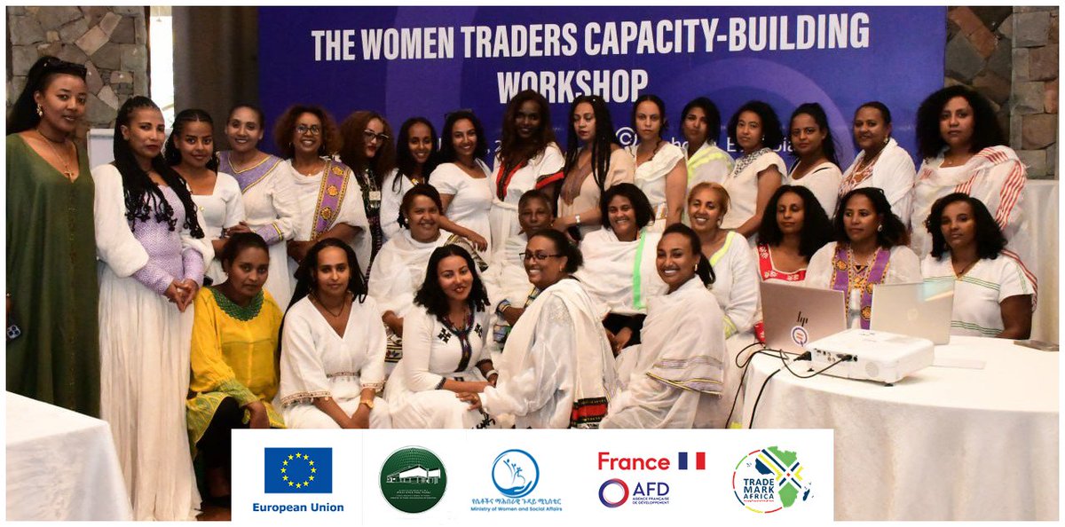 TradeMarkAfrica's tweet photo. Thirty women have completed intensive training under the @EUinEthiopia-funded Djibouti Corridor Programme, delivered with @AFD_en, Ethiopia's Ministry of Trade, and @TradeMarkAfrica. 

We are building essential skills in: 
✅ Export procedures 
✅ AfCFTA & COMESA frameworks 
✅ Corridor systems

This initiative supports women in transitioning to formal trade and unlocking regional markets.

#WomenInTrade #EUGlobalGateway #KeepAfricaTrading