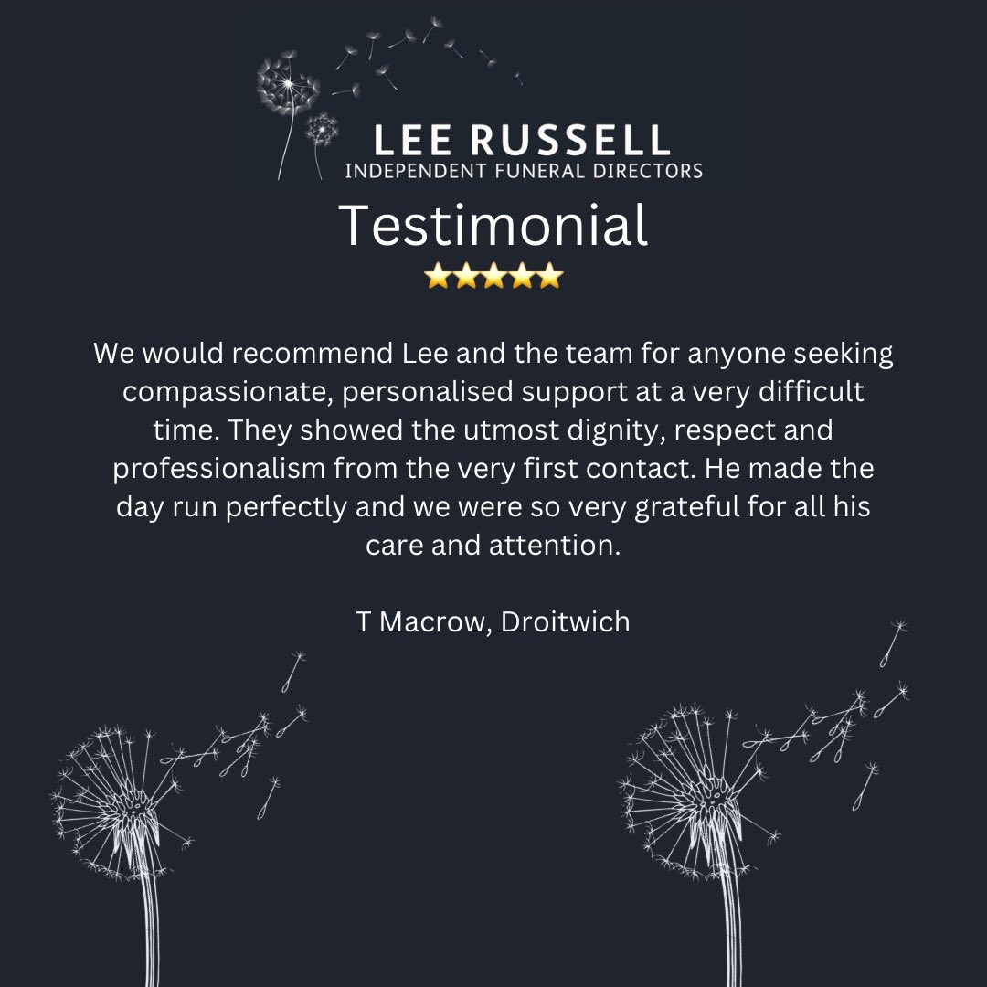 Lee Russell Independent Funeral Directors tweet media