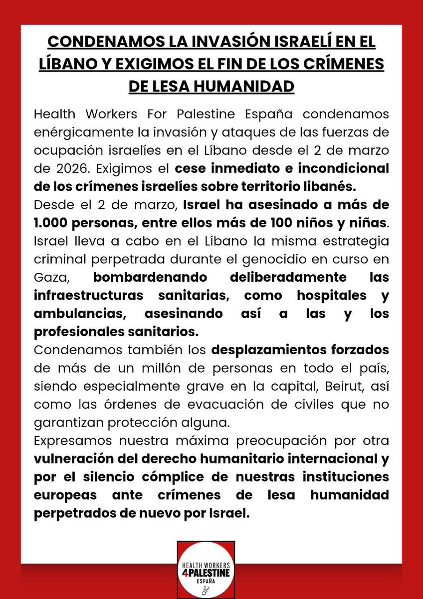 HW4PALESTINE SPAIN (HW4PS) tweet media