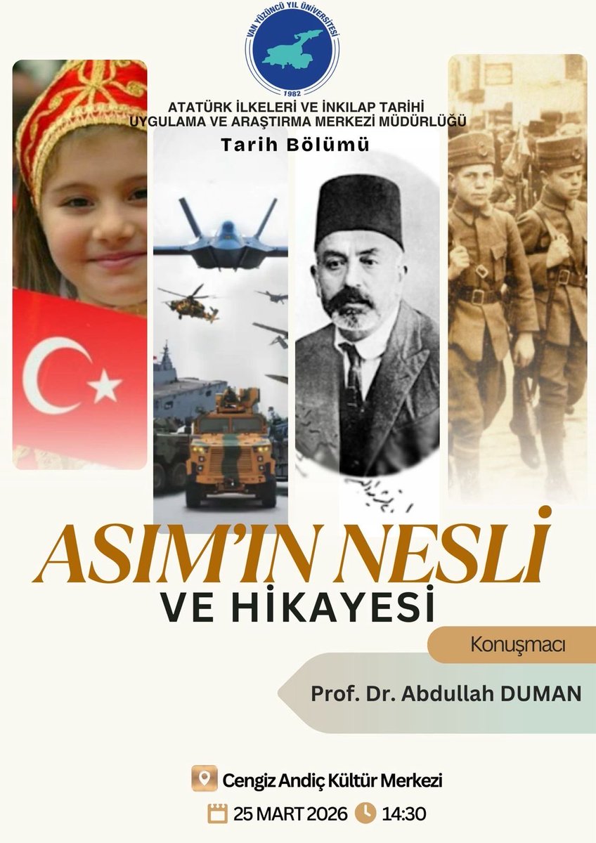 Van YYÜ Tarih Bölümü tweet media