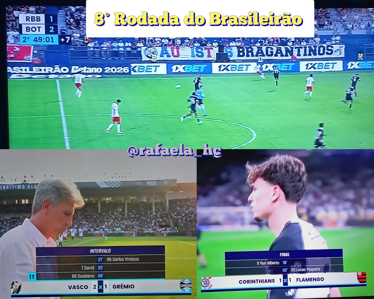 RafaelaHC's tweet photo. #Brasileirão2026 #VASxGRE #RBBxBOT #CORXFLA #Futebol #BrasileirãonoPremiere https://t.co/XF1w3uGARp