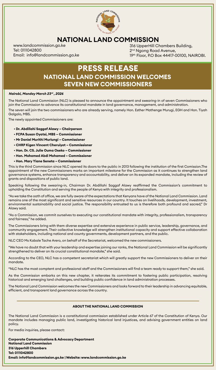 National Land Commission tweet media