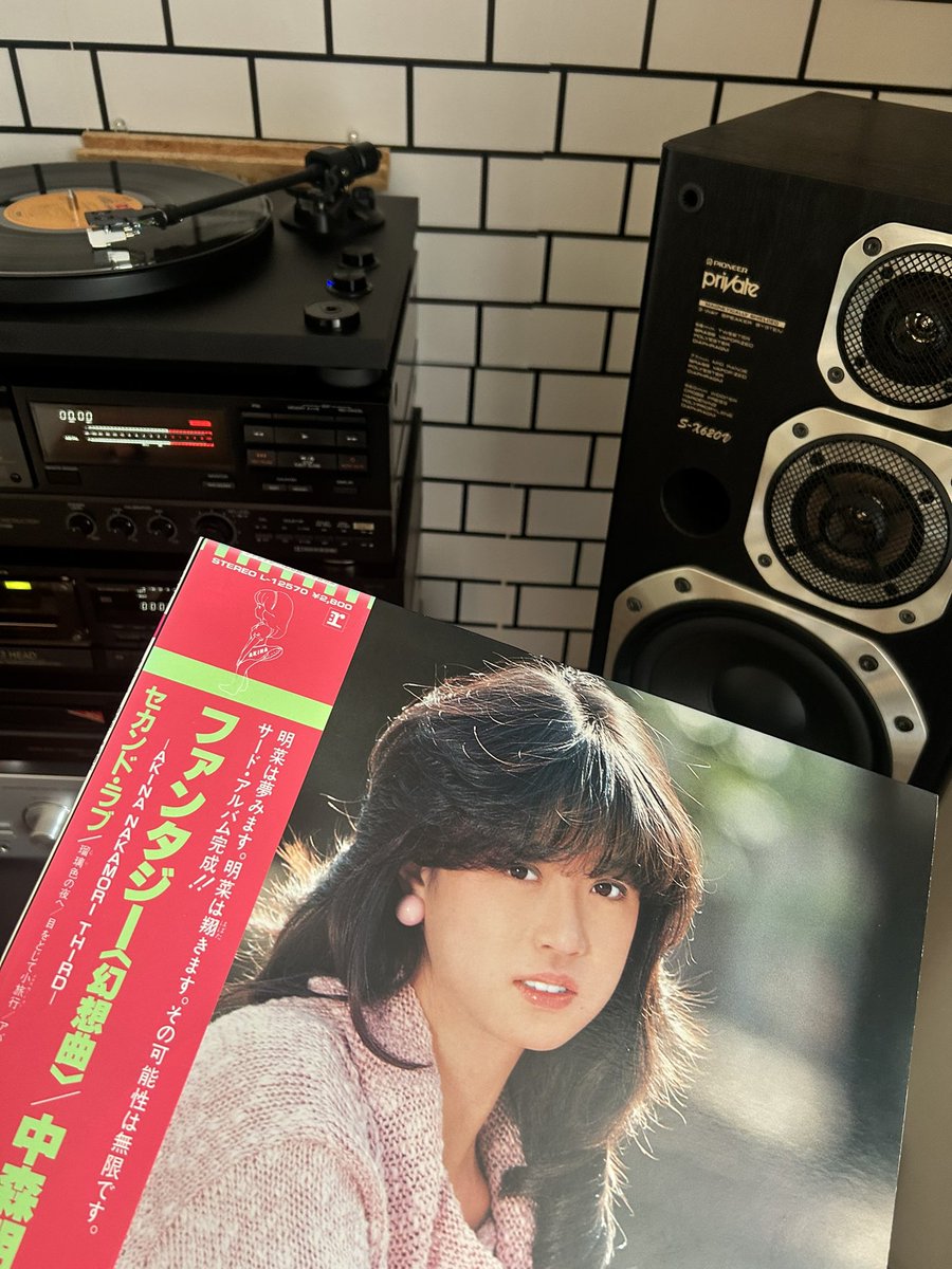パイオニア　プライベート　オーディオスピーカー　昭和レトロ　バブル期　中森明菜 30年位前に中森明菜が宣伝していたパイオニアコンポのスピーカーです
