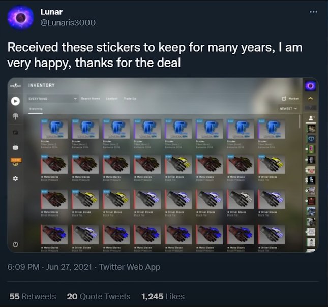 KatoBuff || Buying skins tweet media