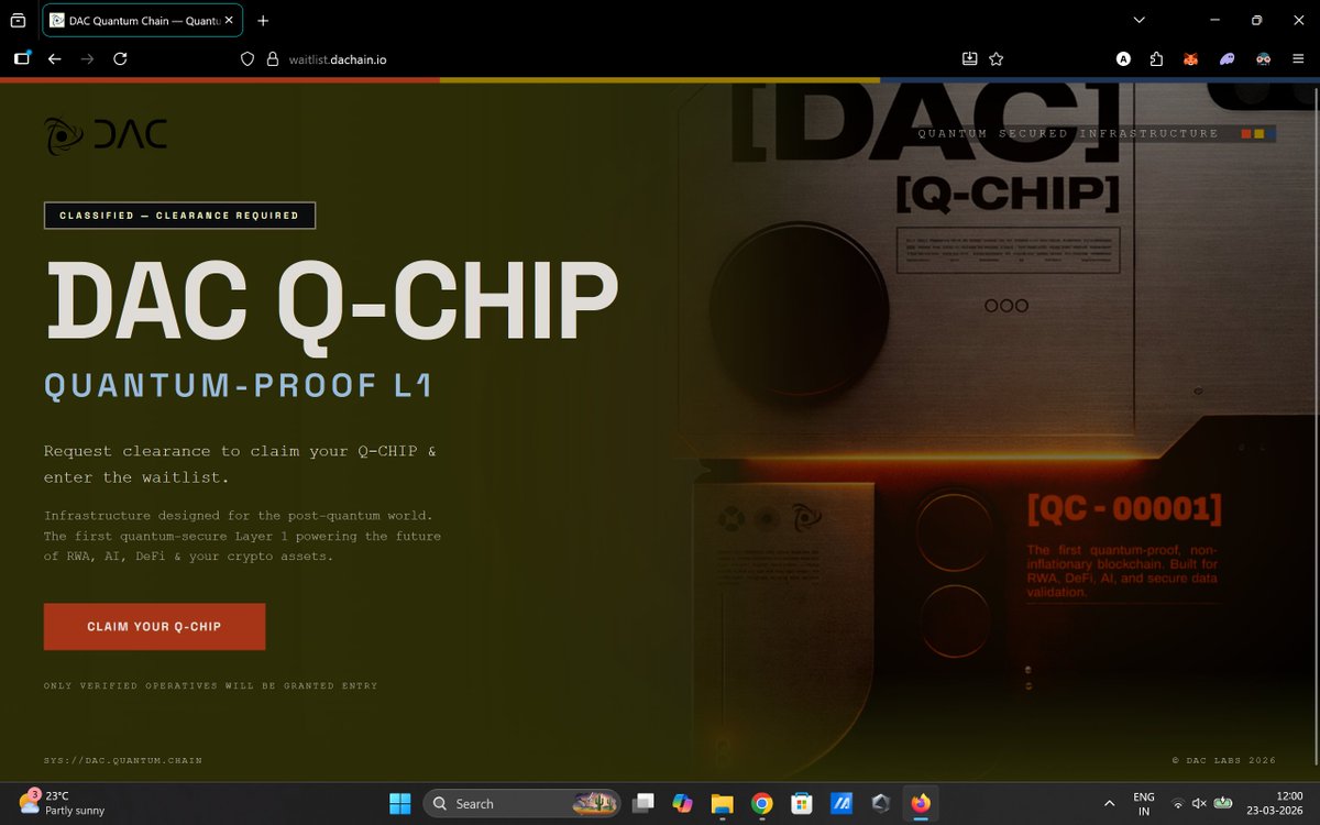 DAC | Quantum Chain Update - Claim Keycard🔥🔥 🍀Go: https://t.co ...