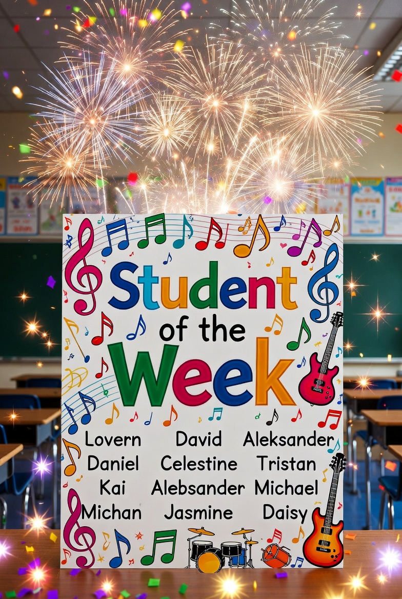 SOUNDSTEPS_SCH's tweet photo. Students of the Week! 🌟
Well Done to our incredible students who’ve shown amazing progress, effort, and enthusiasm last week in week 10! 🎹👏 — keep up the fantastic work! 💫🎶

#StudentsOfTheWeek #SoundStepsMusic #MusicEducation #PianoLessonsForKids #KeyboardLessons https://t.co/zoioyOmgqD