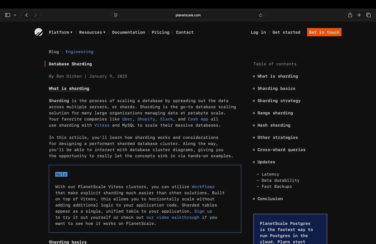 sattyyouneed's tweet photo. Amazing engineering reads by @BenjDicken

> Processes and Threads
> B-trees and database indexes
> Caching 
> Database Sharding https://t.co/RNagssQOMc