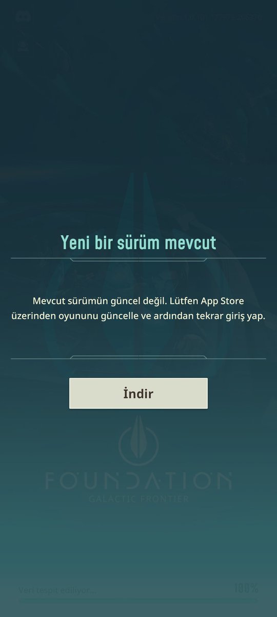 gokselbasol's tweet photo. @FoundationGF_EN Oyunu tamamen kaldırıp tekrar yükledim. Aldığım hata devam ediyor. https://t.co/3eQkFcgIue