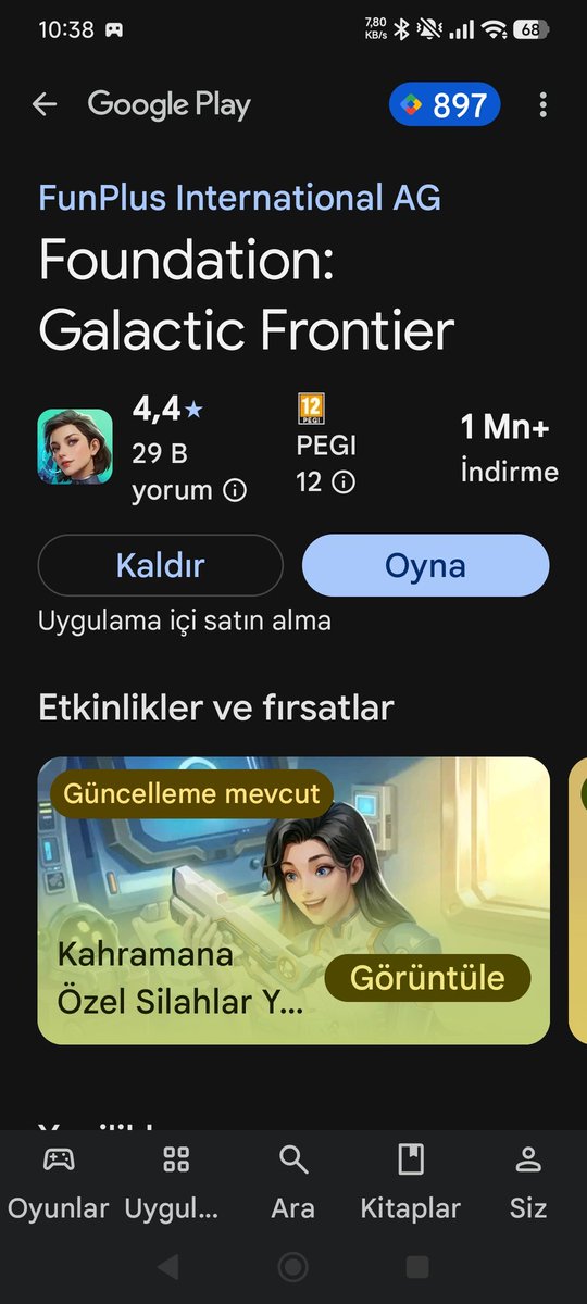 gokselbasol's tweet photo. @FoundationGF_EN Oyunu tamamen kaldırıp tekrar yükledim. Aldığım hata devam ediyor. https://t.co/3eQkFcgIue