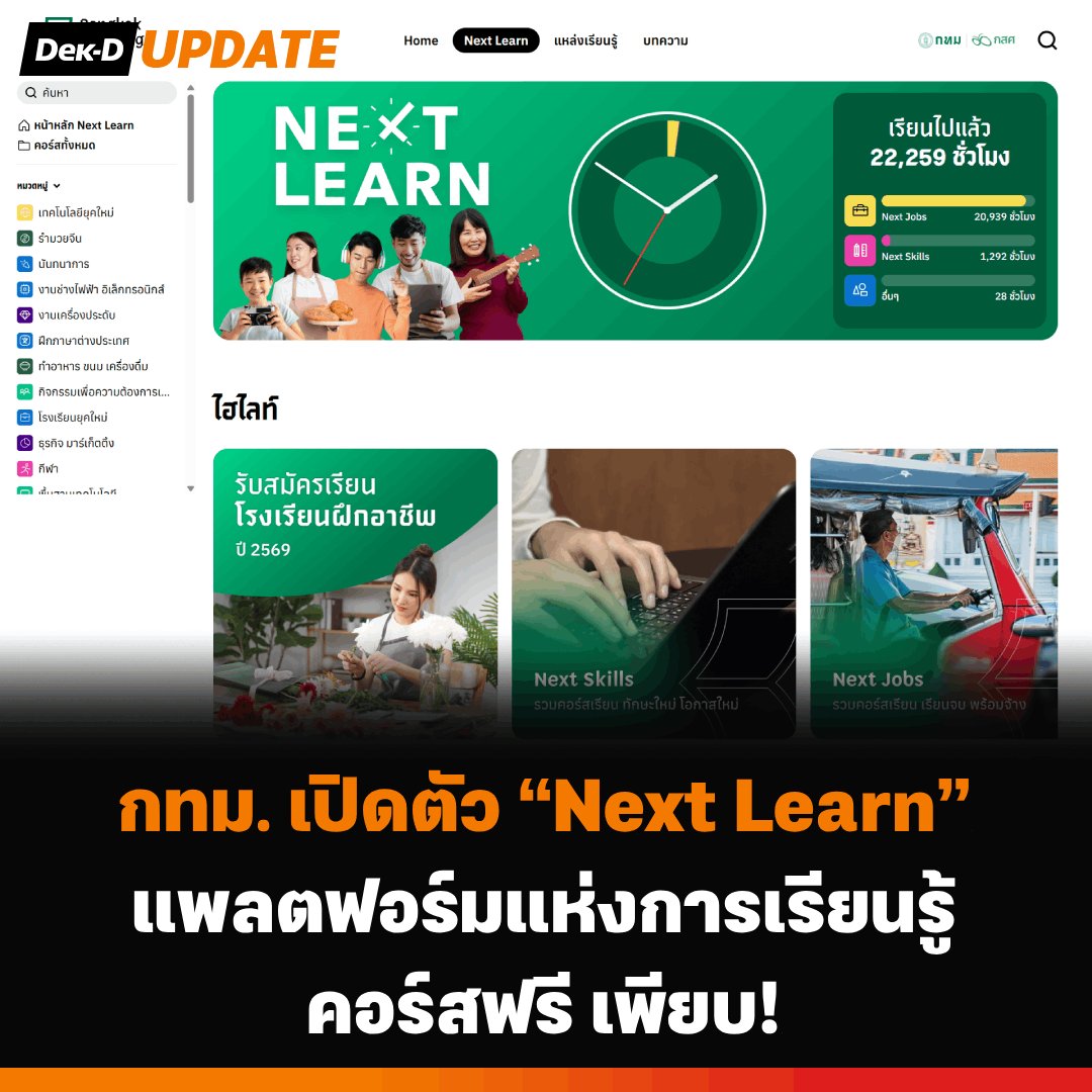 เว็บ Dek-D.com tweet media