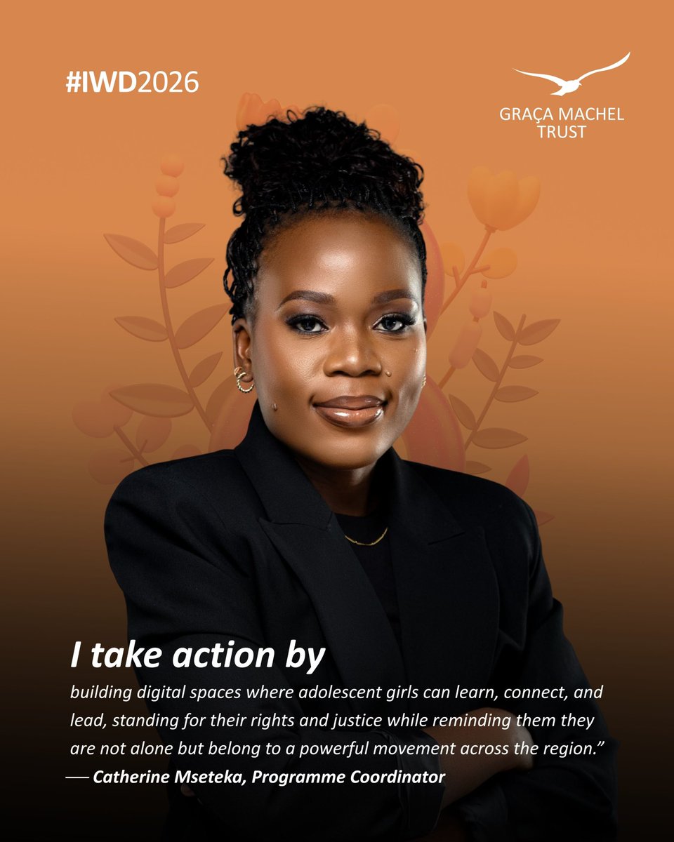 G_MachelTrust's tweet image. Action, for our Programme Coordinator Catherine Mseteka, looks like building digital spaces where girls learn, connect, and lead. ✨

Spaces where they find their voice, step up, and realise they’re part of something bigger. 🌍💜

#TakeAction #InternationalWomensDay #GirlsLead