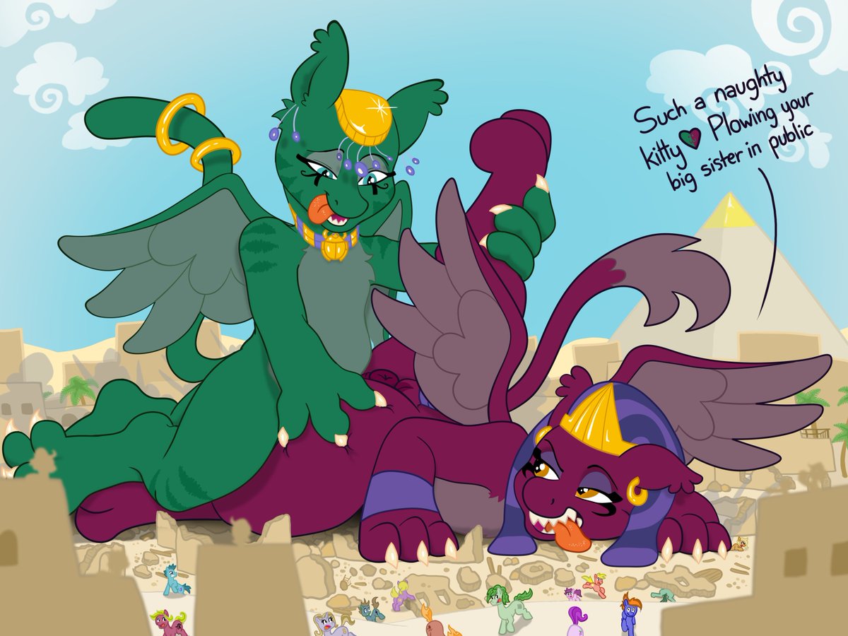 ApocYeen's tweet photo. Backlog 2019
Decided to try out a little creative writing. I made this oc brother to the Sphinx from mlp and made then fuck sloppy style in public.
#art #furry #mlp #cat #sphinx #incest #gaintess #exhibitionism #vore #comic https://t.co/Gb7xzoO29Y
