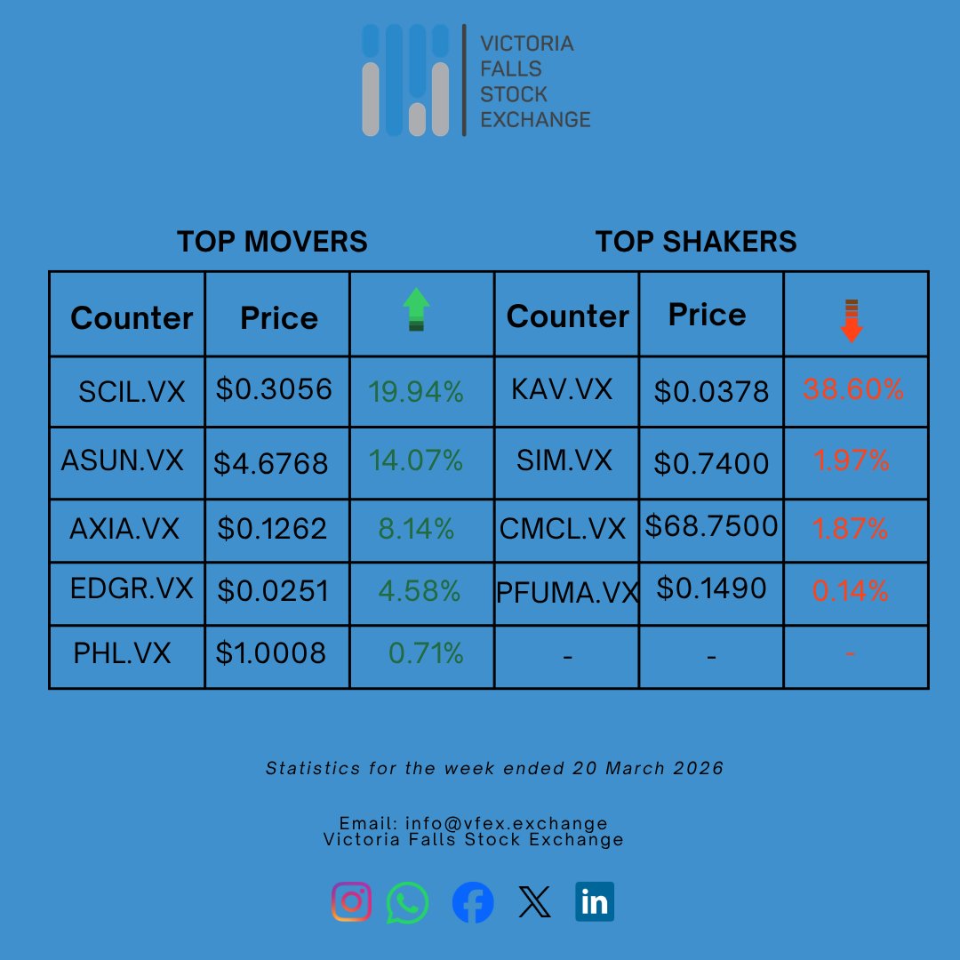 Victoria Falls Stock Exchange tweet media