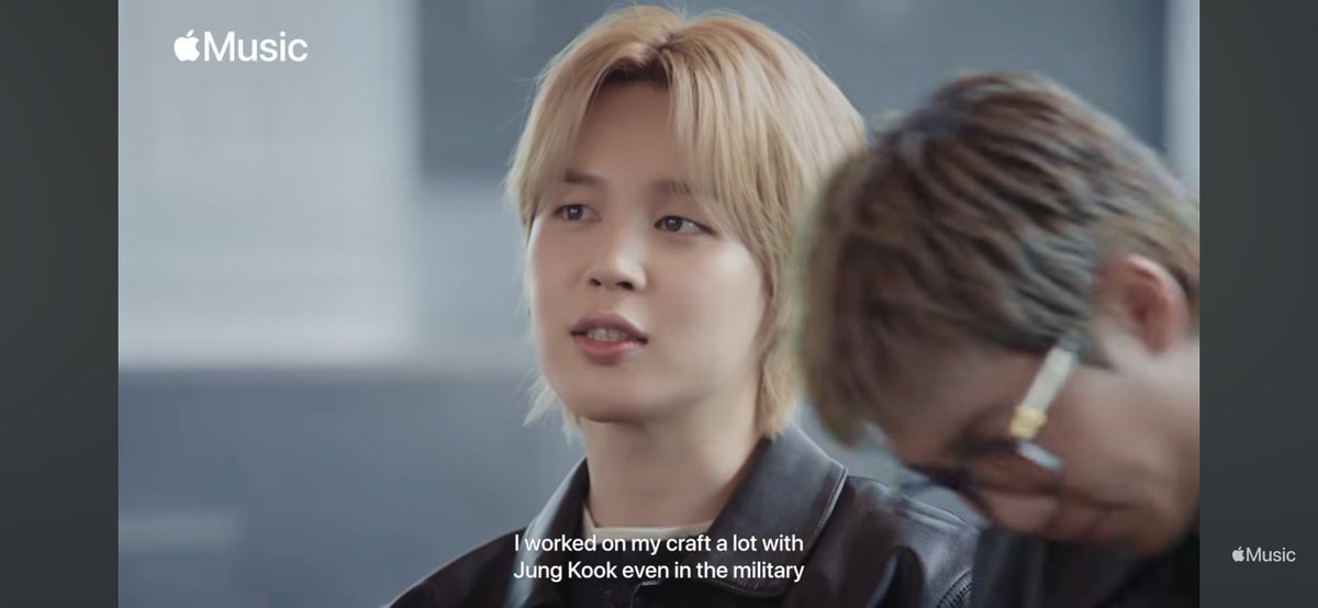 <a href="/taekook_0613_/">ねね⁷🐰🐯💜🌮</a> すみません、このJiminの部分ですが
「多くはないですが」ではなく、「I worked on my craft a lot with Jung Kook even in the military」=Jungkookと一緒にたくさんcraft(芸を磨く、練習する）した、と言ったのではないでしょうか…？