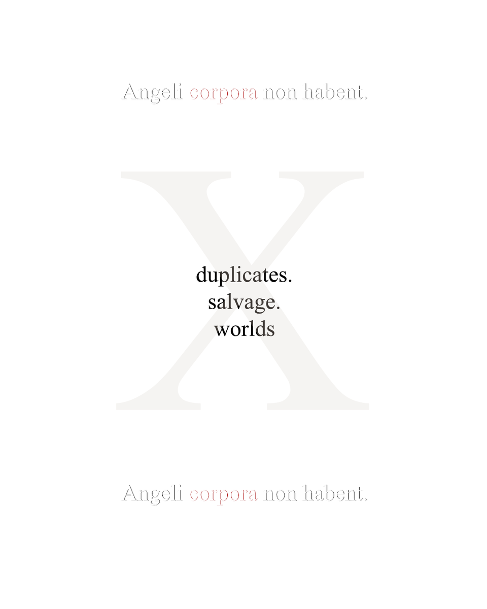 iammanaking's tweet photo. Angeli corpora non habent.
https://t.co/CsSFnJcuCV
#iammanaking #ape26 https://t.co/XEnJTsmdqE