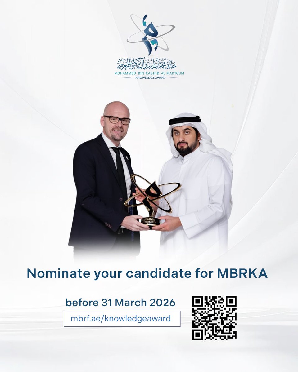 جائزة محمد بن راشد آل مكتوم للمعرفة tweet media