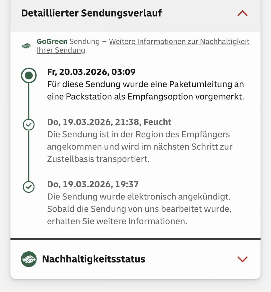 settl3r's tweet photo. @DHLPaket Guten Morgen, was ist in Feucht los? Kein Fortschritt mehr zu erkennen: https://t.co/0SuliASpCO