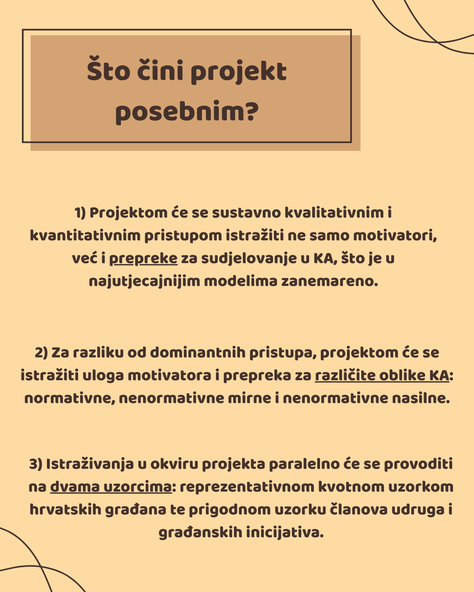 MotiKa20878's tweet photo. Predstavljamo Vam istraživački projekt "Motivacije i prepreke za kolektivne akcije - MotiKA" ✨

Na projektu rade stručnjaci s Instituta društvenih znanosti Ivo Pilar, kao i kolege s drugih institucija iz Hrvatske i inozemstva.

Nastavite nas pratiti za još informacija! https://t.co/cCdJhQoi8g