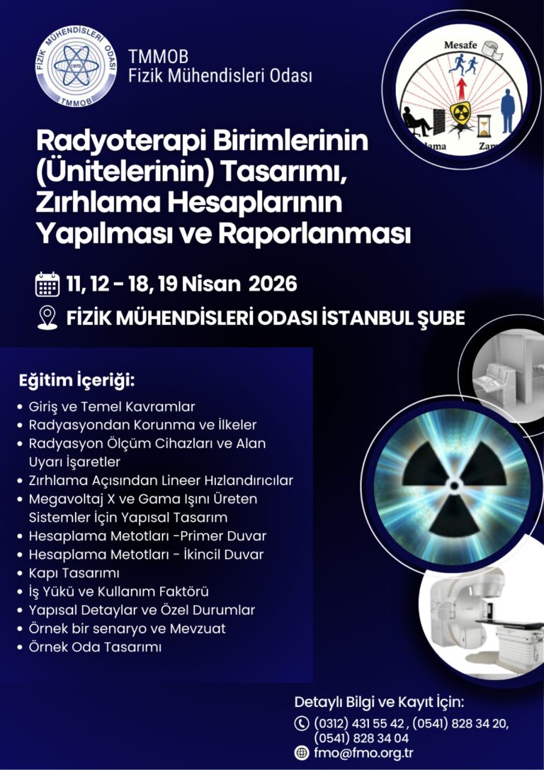 fmoistanbul's tweet photo. 11,12-18,19 Nisan tarihlerinde odamızda Radyoterapi Birimlerinin (ünitelerinin) Tasarımı, Zırhlama Hesaplarının Yapılması ve Raporlanması eğitimi verilecektir.

Detaylı bilgi almak ve kayıt olmak için afişte bulunan numaralara ulaşabilirsiniz. https://t.co/1xvsb1MGDj